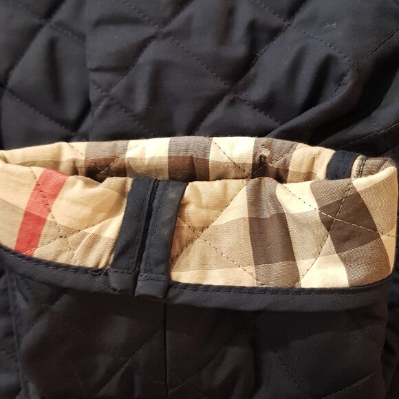 Burberry Brit Navy Blue Quilted Women Jacket M - Picture 6 of 6